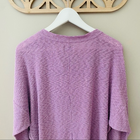 Urban Outfitters Oversized Ribbed Top Purple Sz XS - Picture 8 of 8